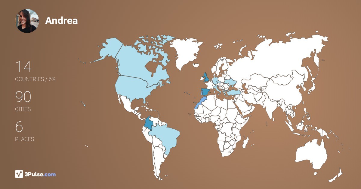 Andrea Parra-Soldado's Travel Map Image