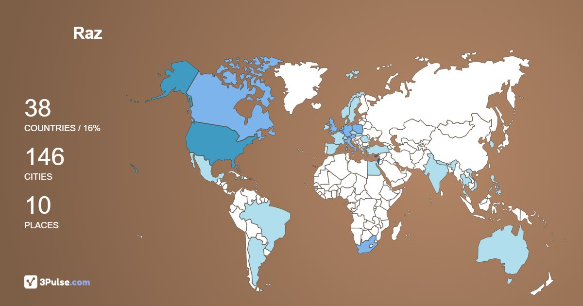 Изображение Карты путешествий Raz Niederman