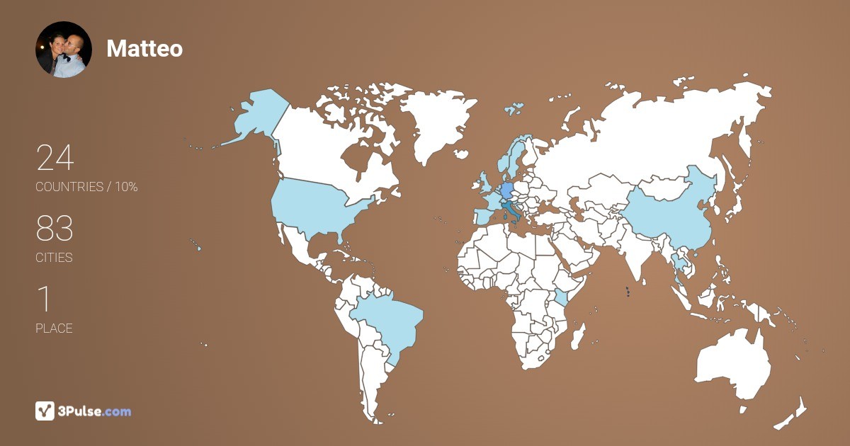 Matteo Morra's Travel Map Image