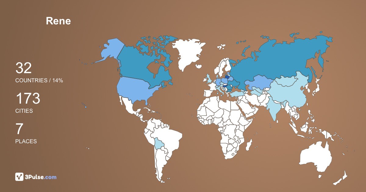Изображение Карты путешествий Rene Kremers