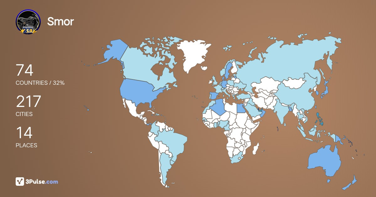 Изображение Карты путешествий Smor Tpac