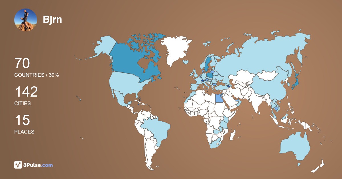 Изображение Карты путешествий Bjrn Heinzinger