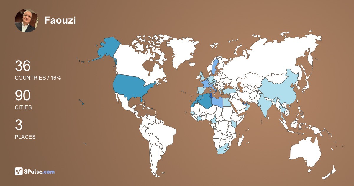 Изображение Карты путешествий Faouzi Bel-Gharbia