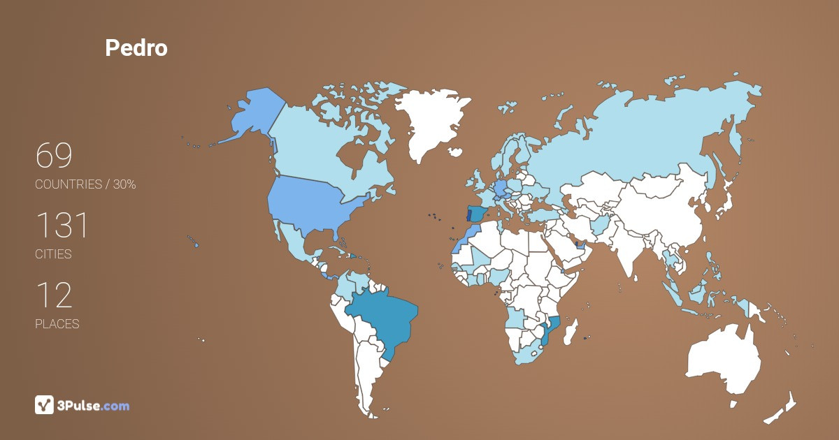 Изображение Карты путешествий Pedro Arez