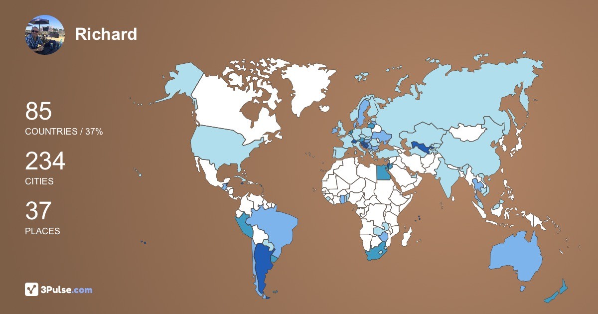 Изображение Карты путешествий Richard Jones
