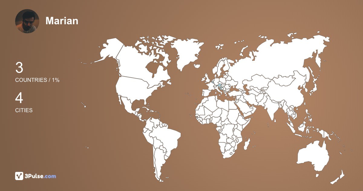 Marian Tesak's Travel Map Image