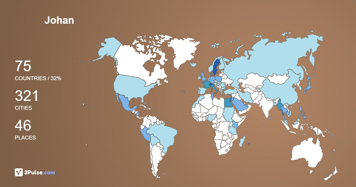 Изображение Карты путешествий Johan Egger