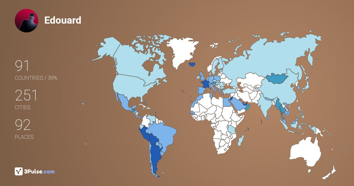 Edouard Grvd's Travel Map Image