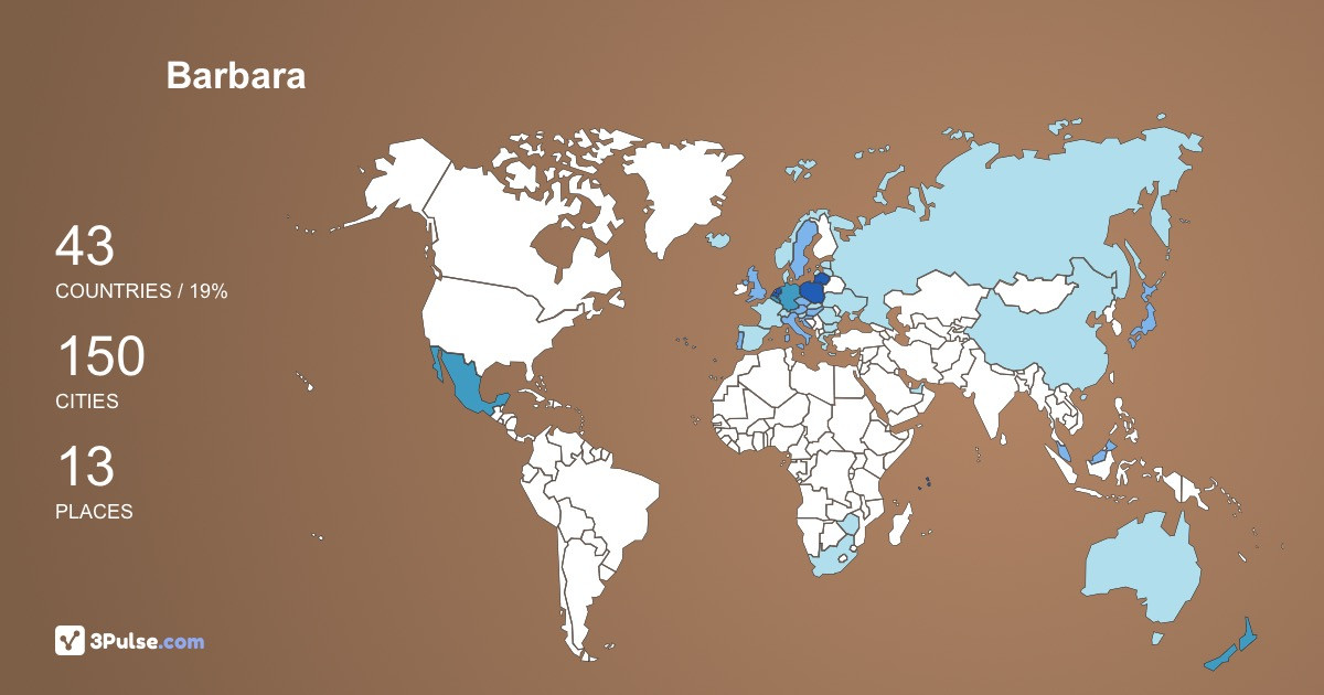 Barbara Praglowska's Travel Map Image