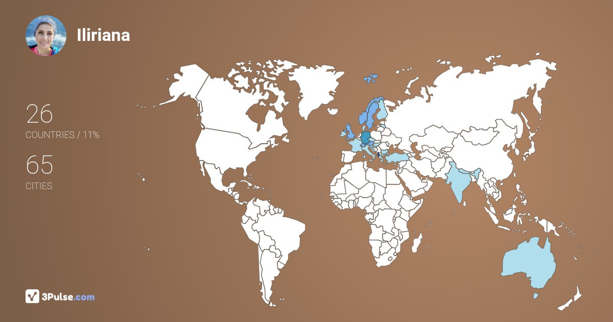 Изображение Карты путешествий Iliriana Miftari