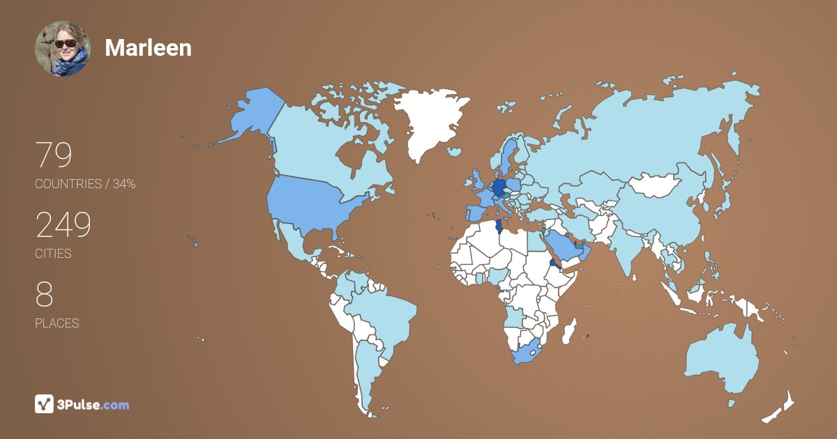 Изображение Карты путешествий Marleen Kobow-Peres