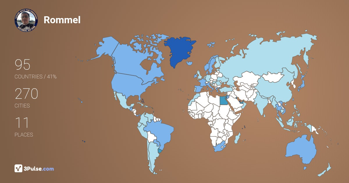 Изображение Карты путешествий Rommel Mel-Panilag