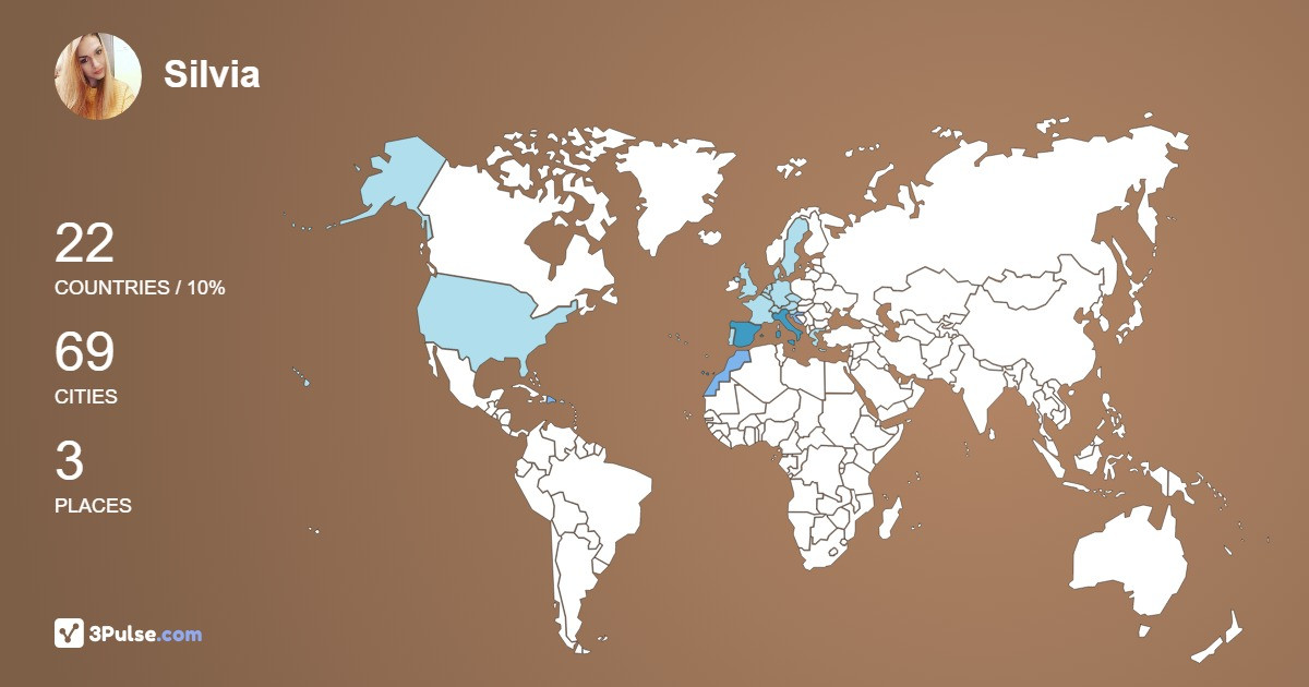 Silvia Traversi's Travel Map Image