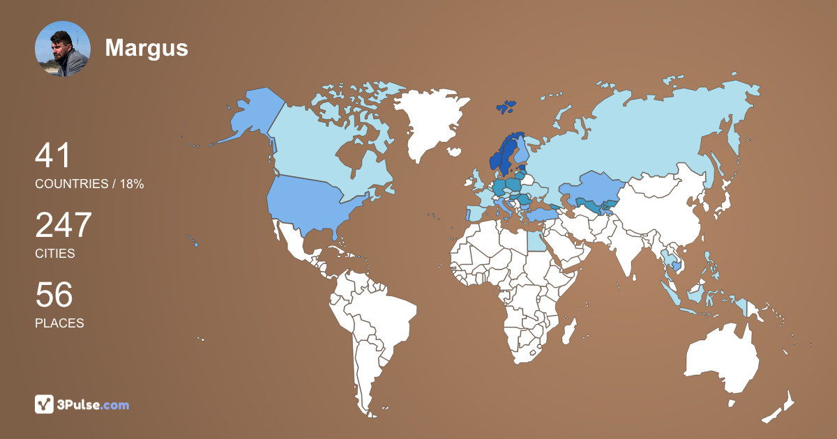 Изображение Карты путешествий Margus Griffel