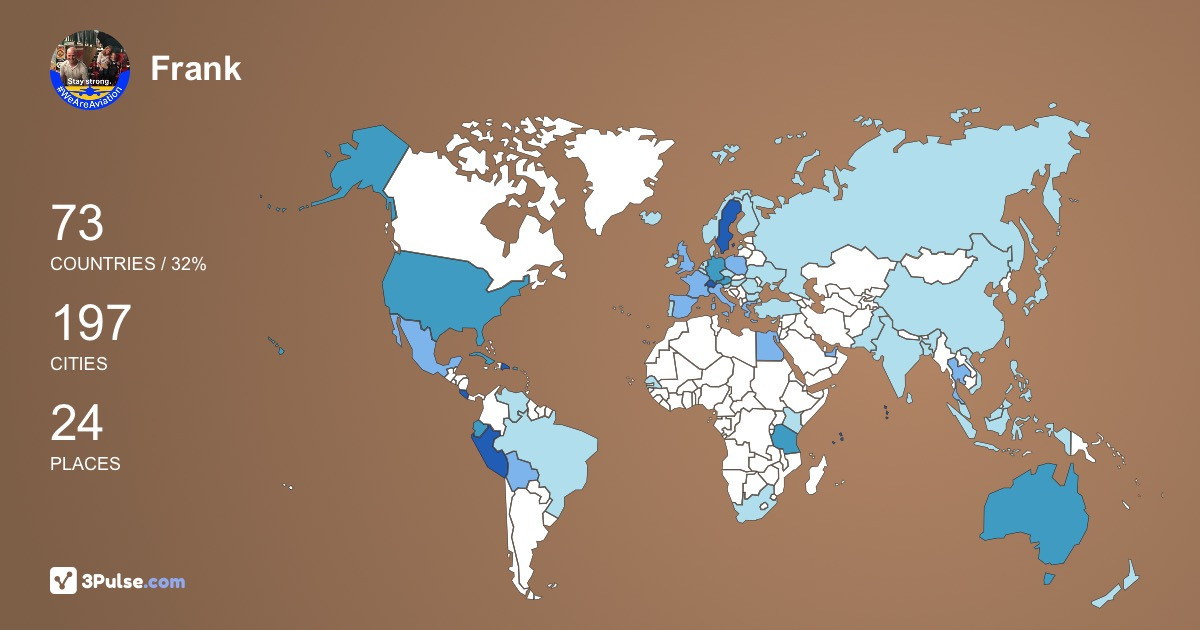 Изображение Карты путешествий Frank Borner