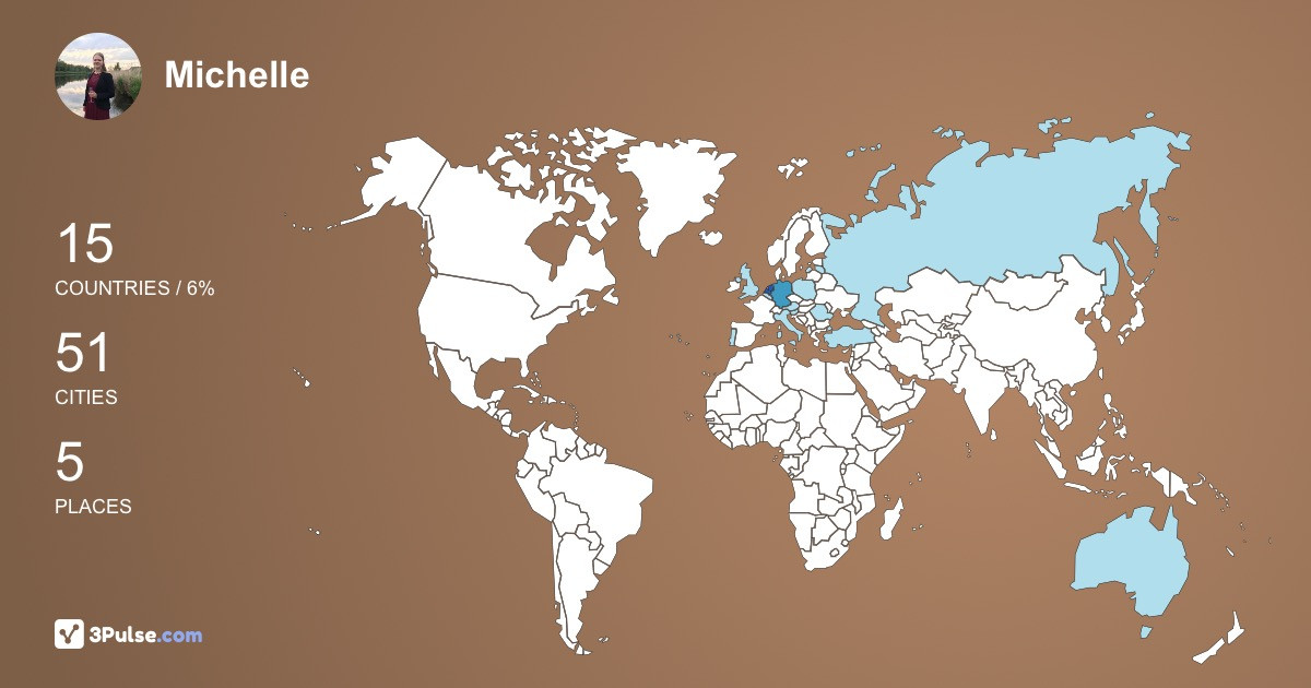 Michelle Anna's Travel Map Image