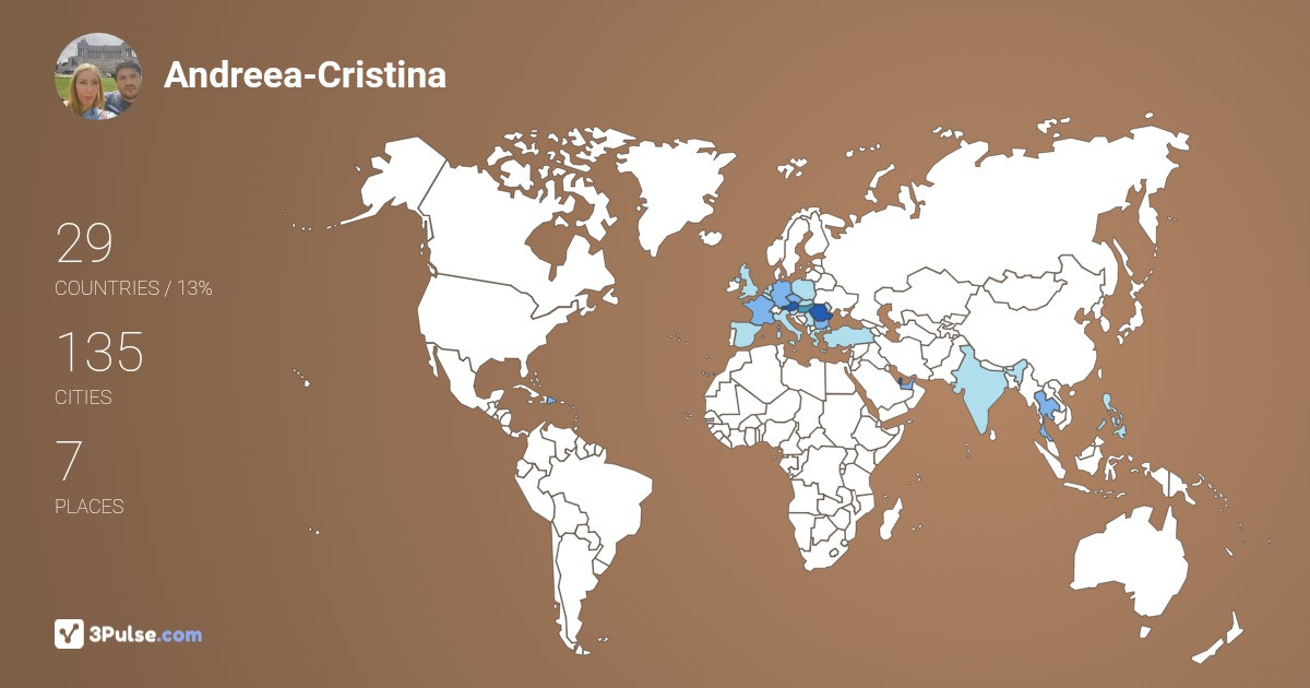 Andreea-Cristina Carutasu's Travel Map Image