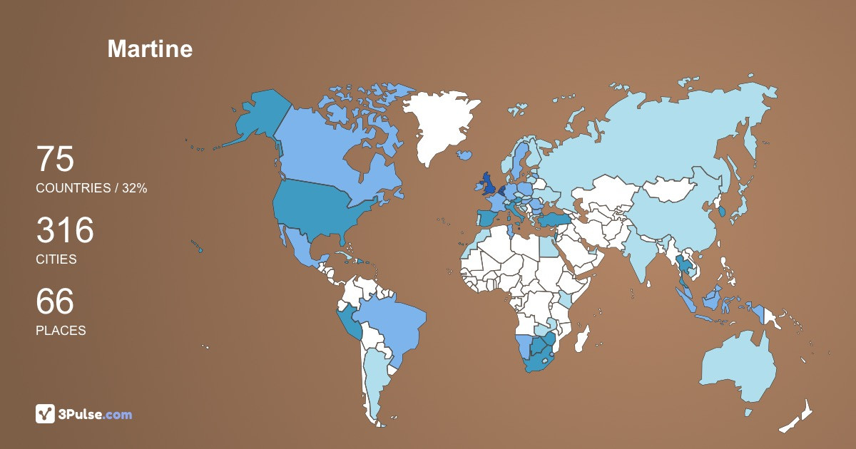 Martine Nijs's Travel Map Image