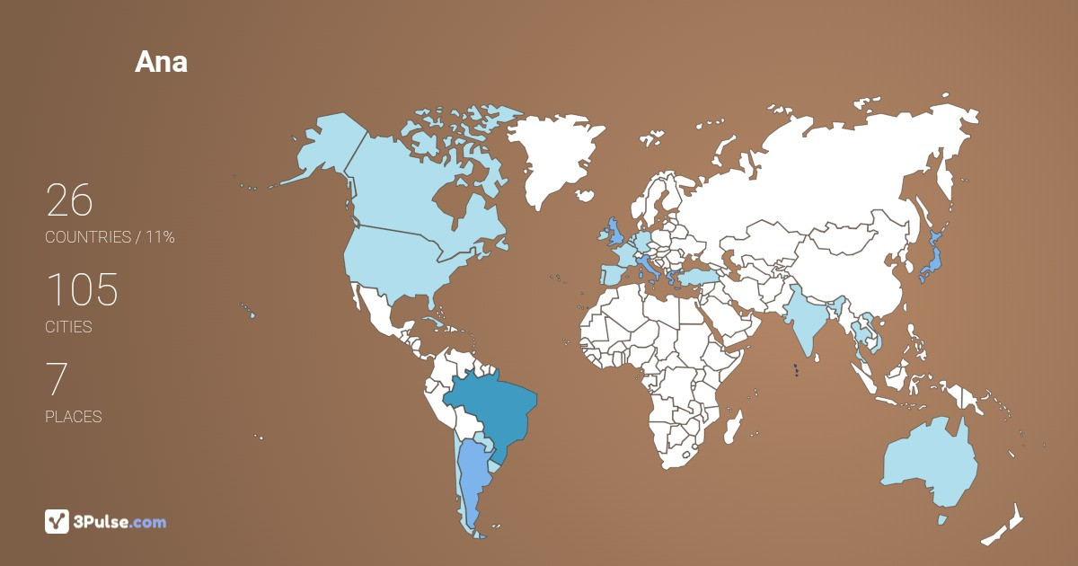 Изображение Карты путешествий Ana Greanin