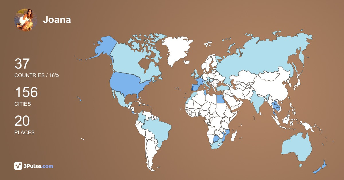 Изображение Карты путешествий Joana Pinto-de-Sousa