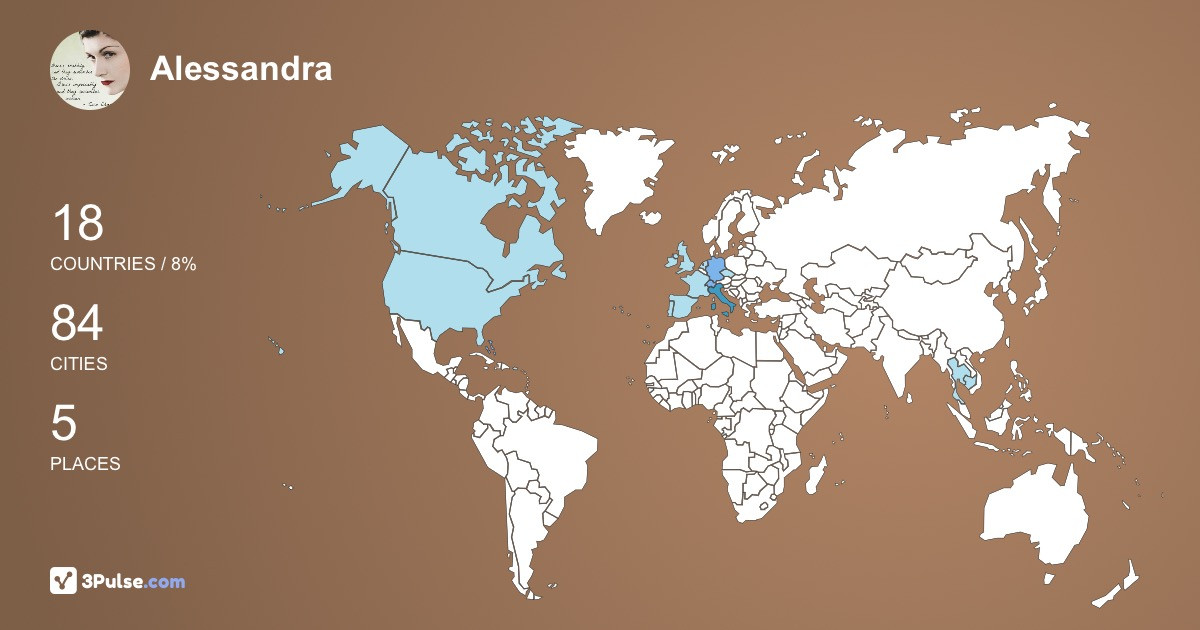 Изображение Карты путешествий Alessandra Tanoni