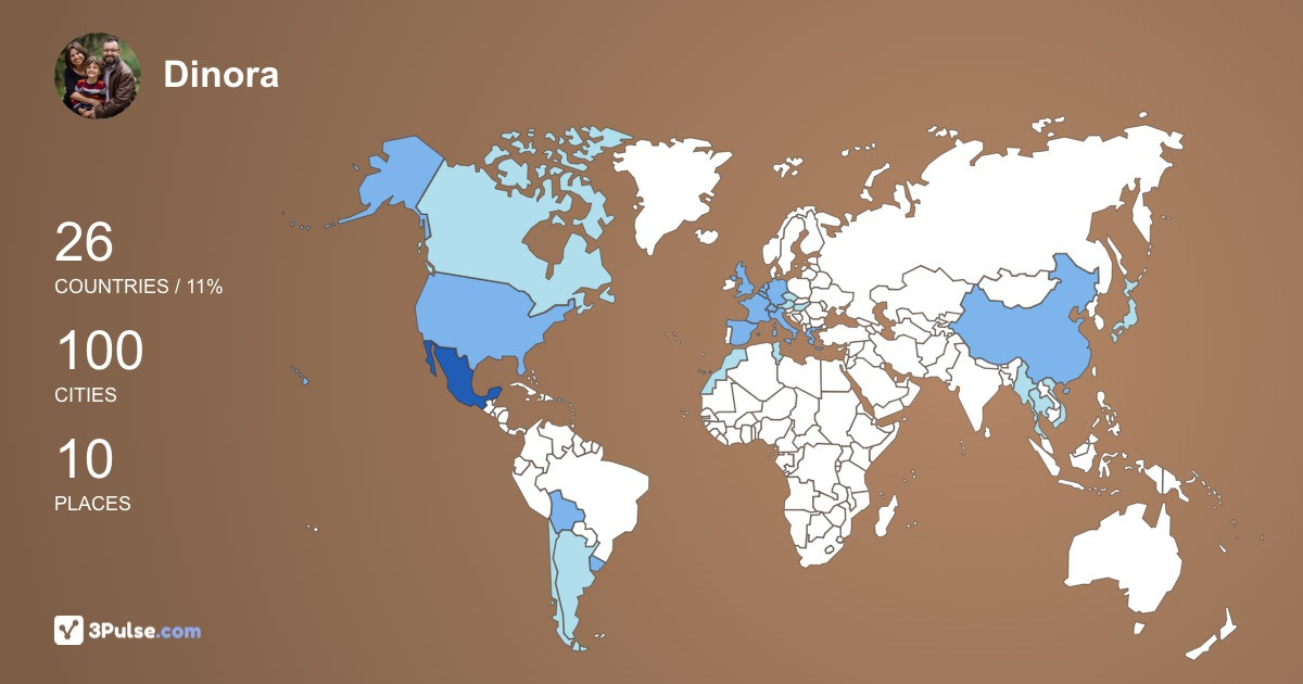 Изображение Карты путешествий Dinora Vega