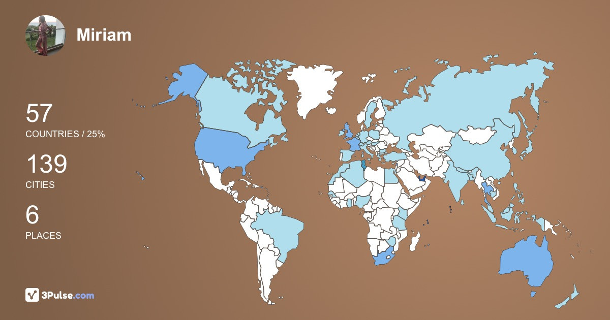 Miriam Gui's Travel Map Image