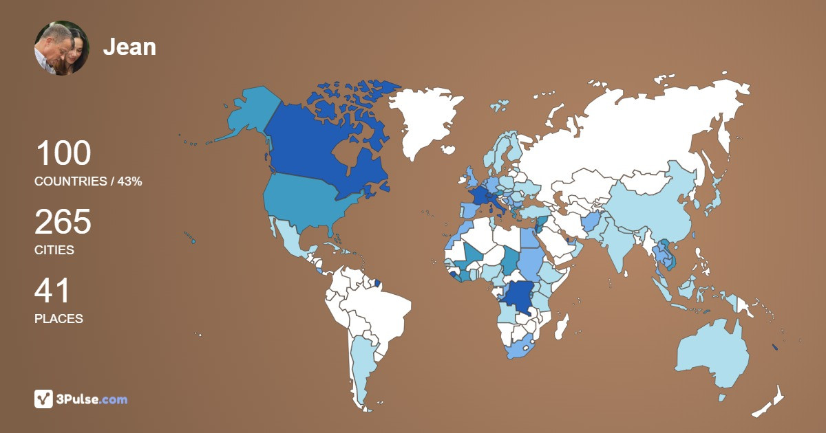 Изображение Карты путешествий Jean Baillaud