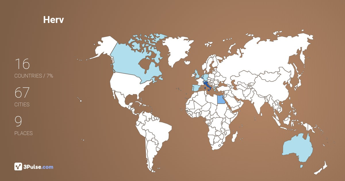 Herv Lavignac's Travel Map Image