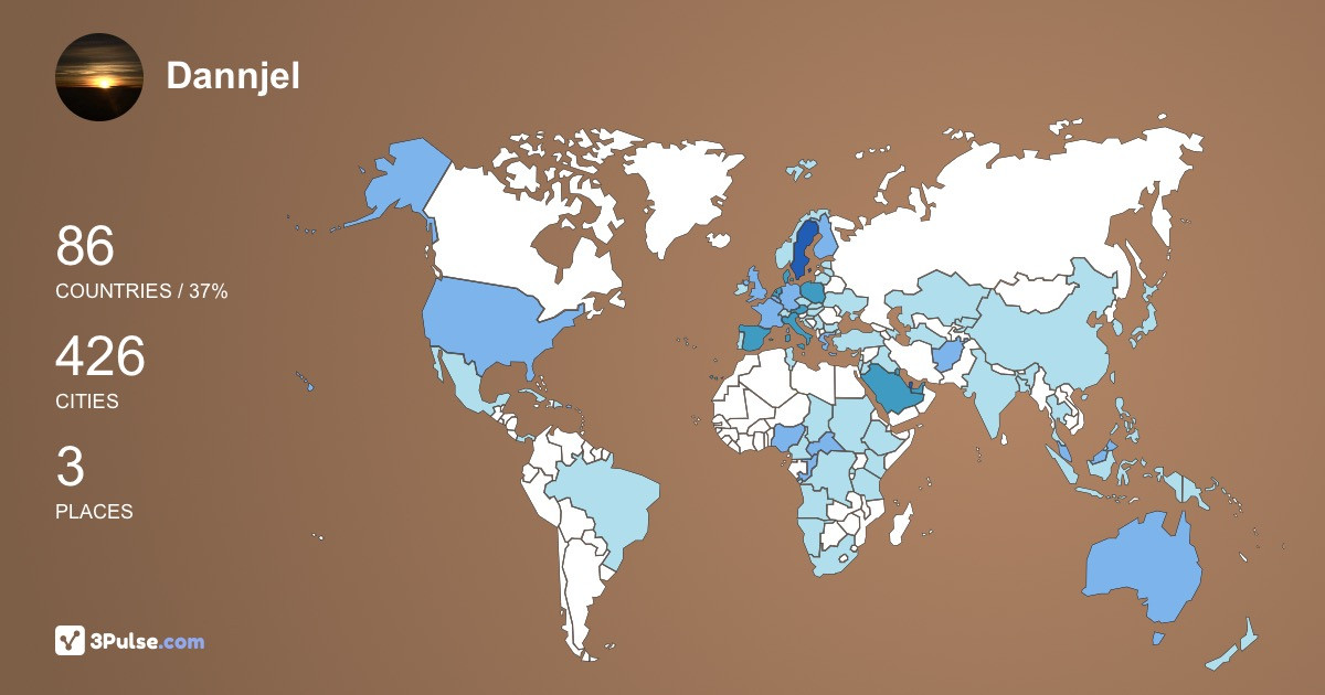 Изображение Карты путешествий Dannjel Ramstrm