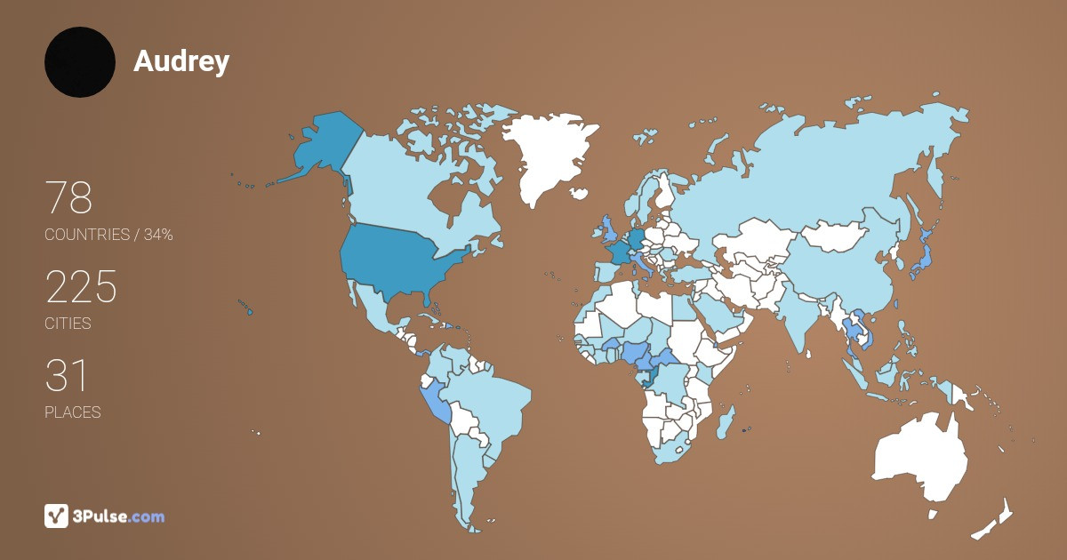 Изображение Карты путешествий Audrey Grqndjeqn