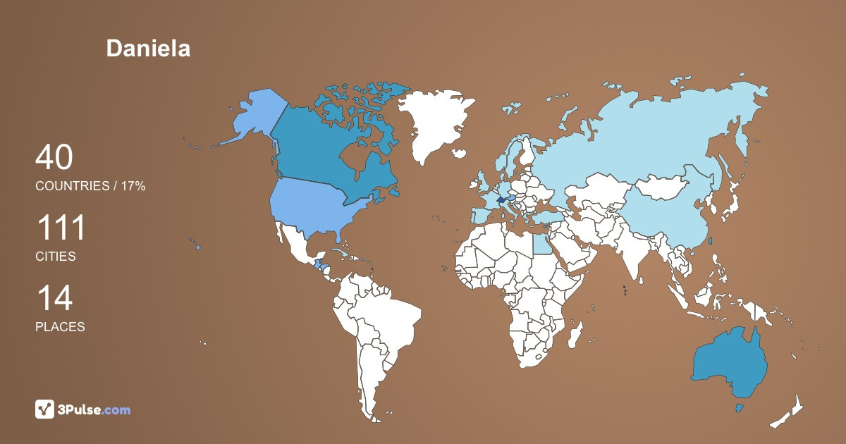 Изображение Карты путешествий Daniela Siegrist-Bolliger