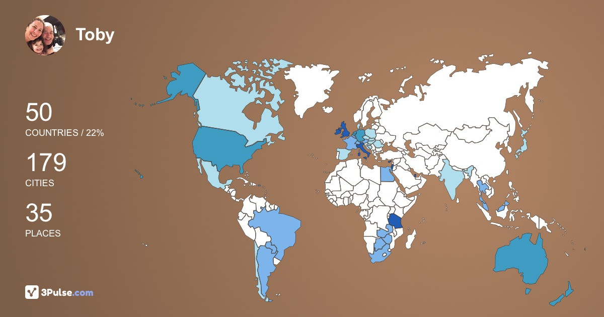 Изображение Карты путешествий Toby Willis