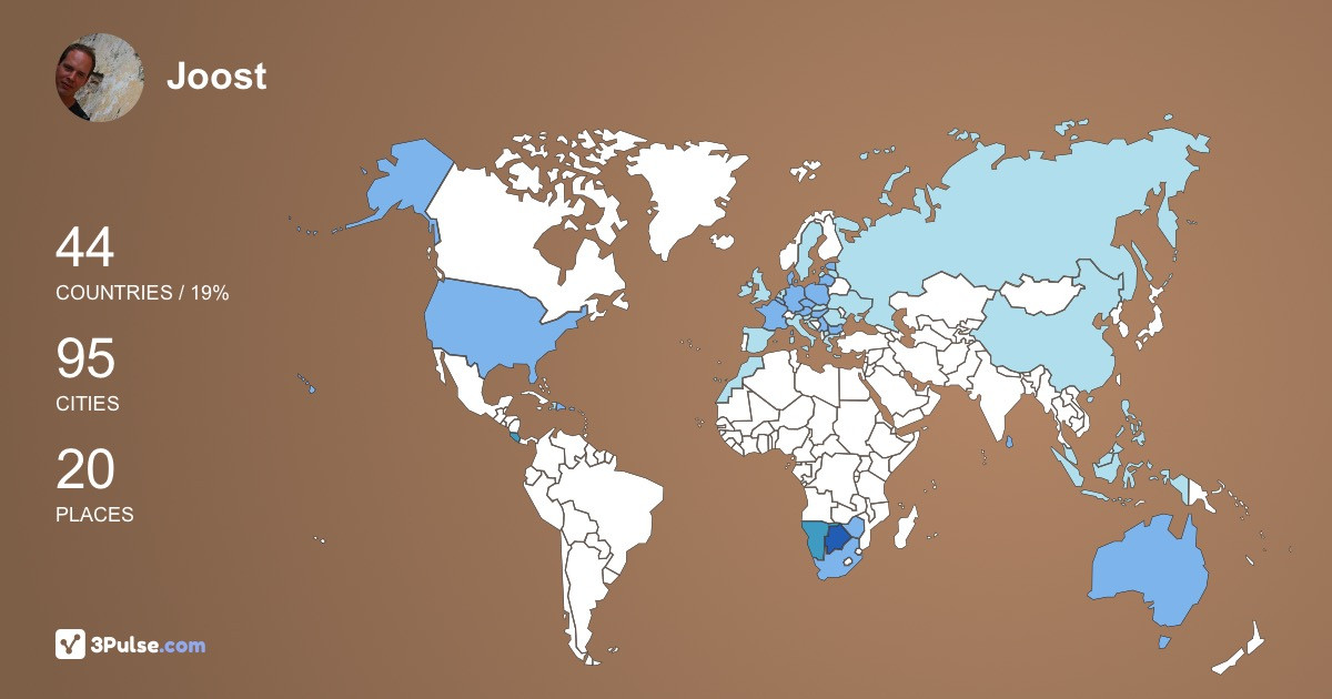 Изображение Карты путешествий Joost van-den-Berg