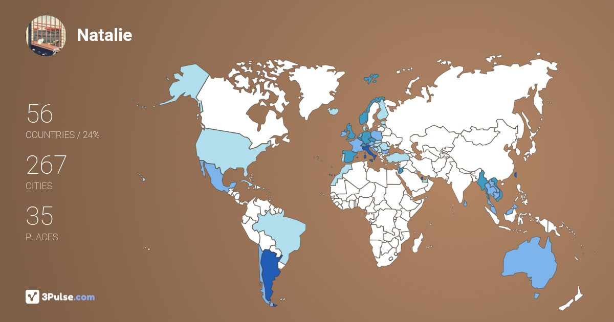 Изображение Карты путешествий Natalie Imbriani
