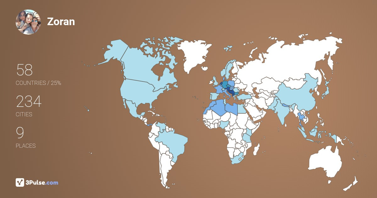 Изображение Карты путешествий Zoran Nikoloski