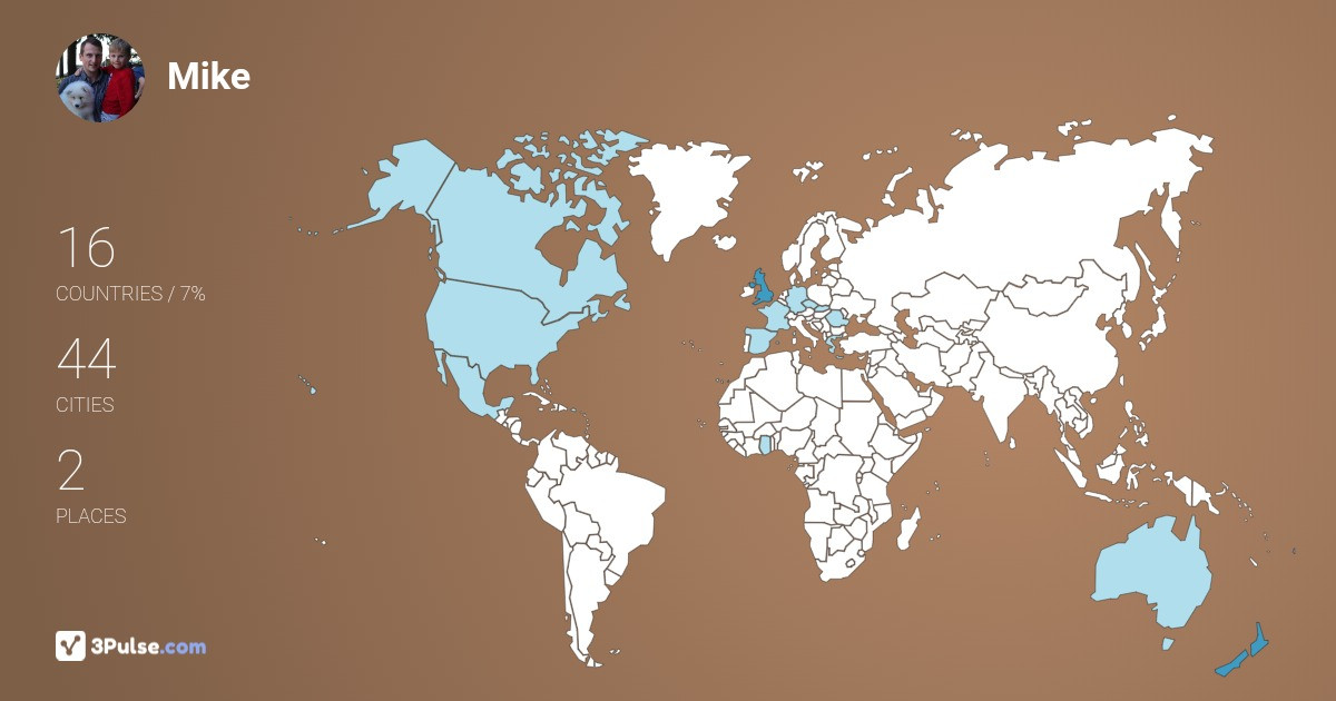 Изображение Карты путешествий Mike Scott