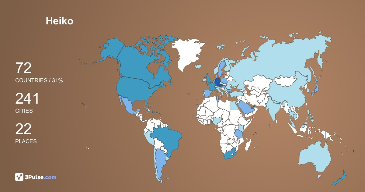Изображение Карты путешествий Heiko Buetehorn