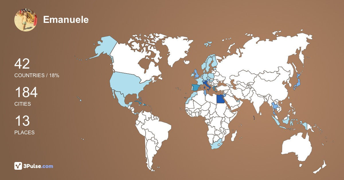 Изображение Карты путешествий Emanuele Bisanzon
