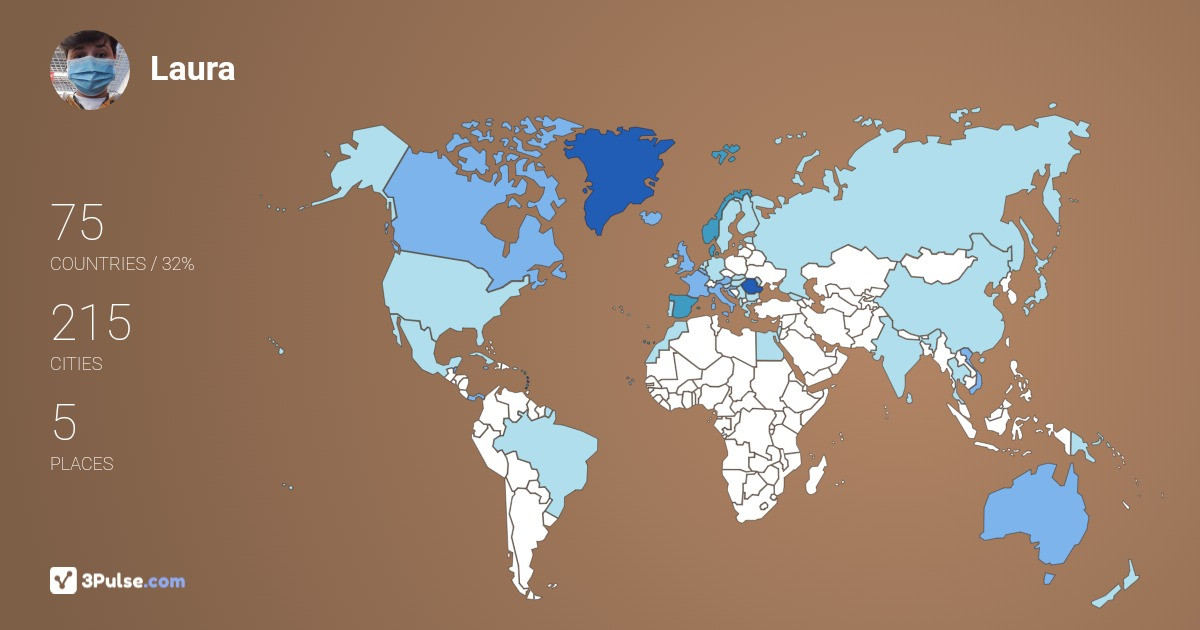 Laura Ichim's Travel Map Image