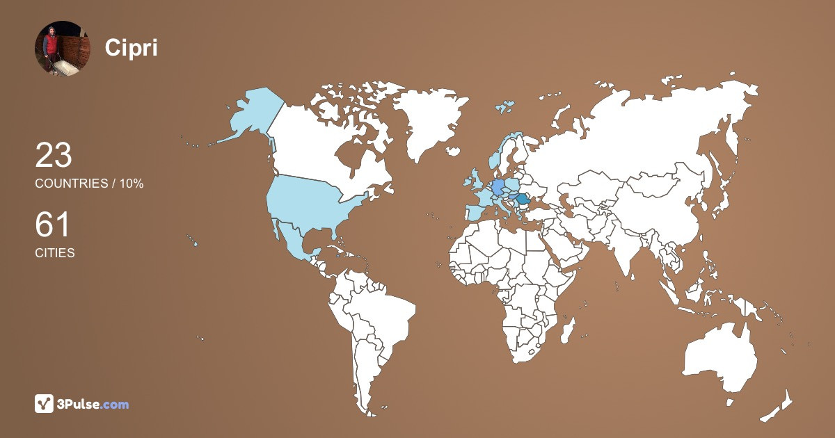 Изображение Карты путешествий Cipri Ardelean