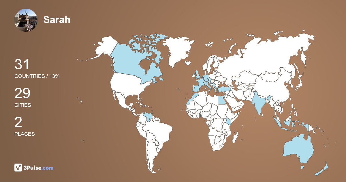 Изображение Карты путешествий Sarah Marbach