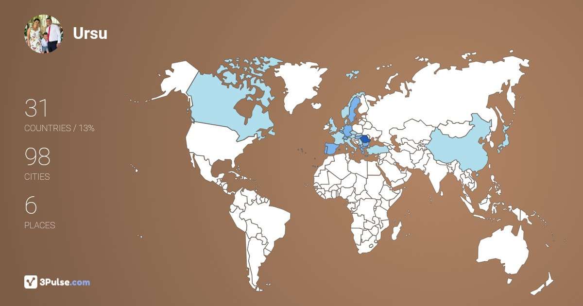 Ursu Cristian's Travel Map Image