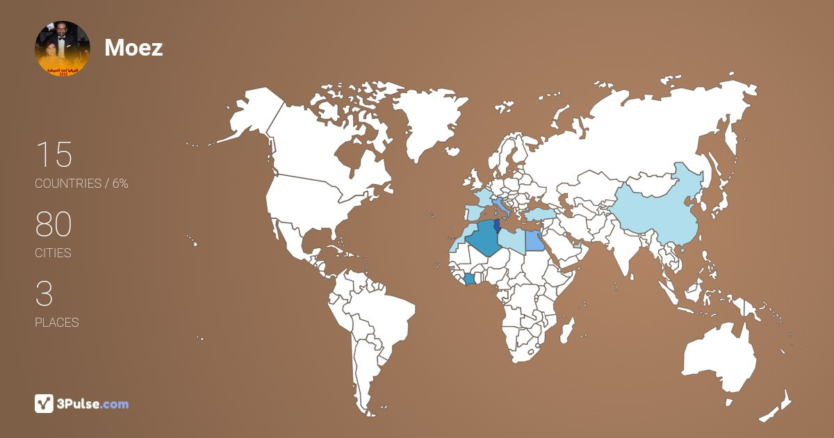 Изображение Карты путешествий Moez Toumi