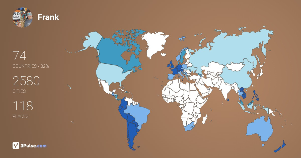 Изображение Карты путешествий Frank van-Zeumeren