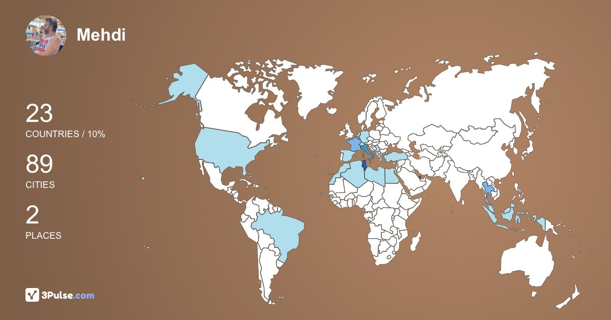 Mehdi Chaouch's Travel Map Image