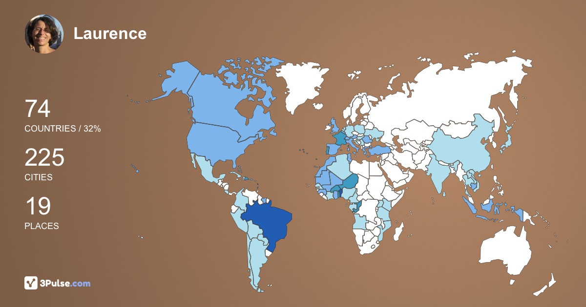 Изображение Карты путешествий Laurence Rouget-Le-Clech
