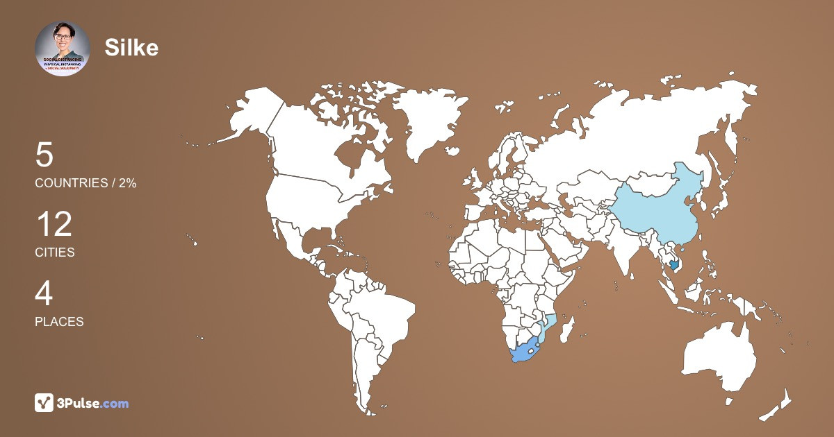 Silke Mader's Travel Map Image