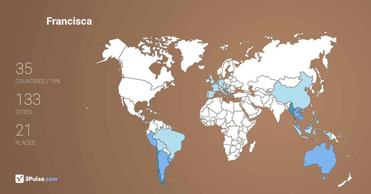 Francisca Quintana-Faur's Travel Map Image