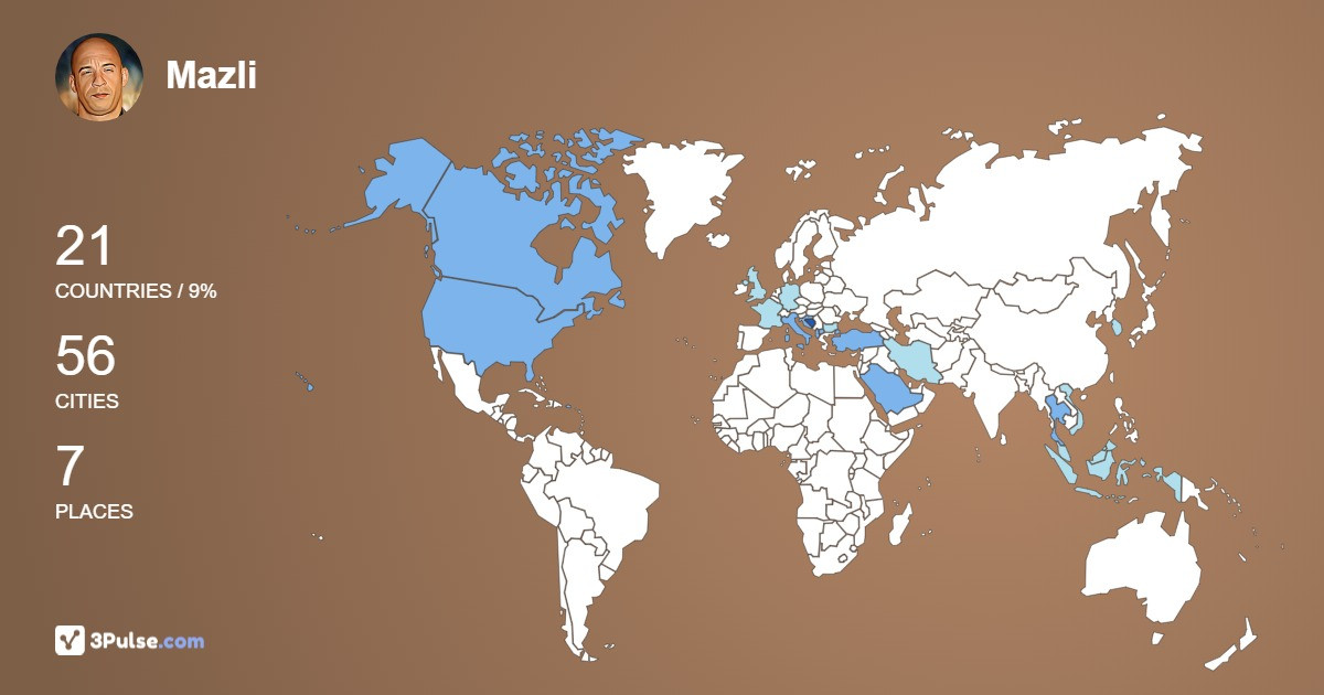 Изображение Карты путешествий Mazli Norsham